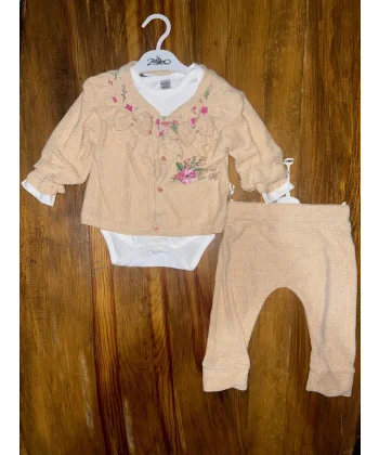 3-12 aylık üçlü takım bej