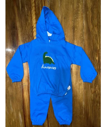 6-24 aylık araba baskılı takım gri