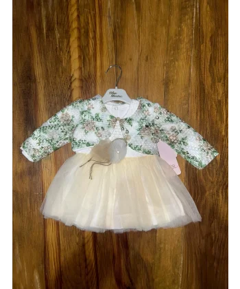 9-18 aylık prenses elbise sarı