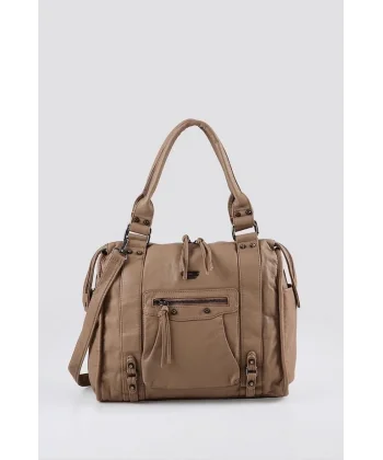 Abga Vizon Cilt Omuz Çantası