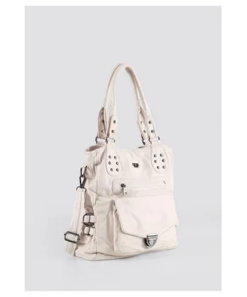 Asin Bej Cilt Omuz Çantası