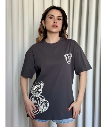 Baskılı ayıcıklı tişört