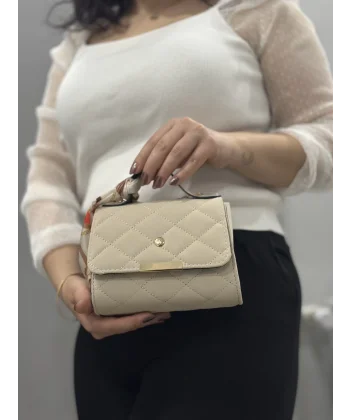 Bej cilt zoje çanta