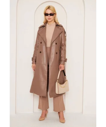 BONAR UZUN DERİ KABAN