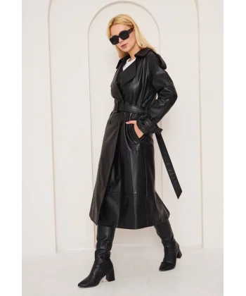 BONAR UZUN DERİ KABAN