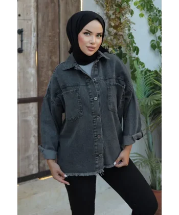 Cepli Kot Ceket Siyah