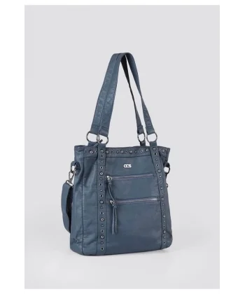Çetya Mavi Cilt Omuz Çantası