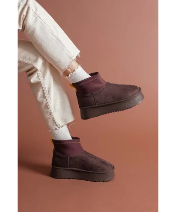 Cuen Kahverengi Süet Bot