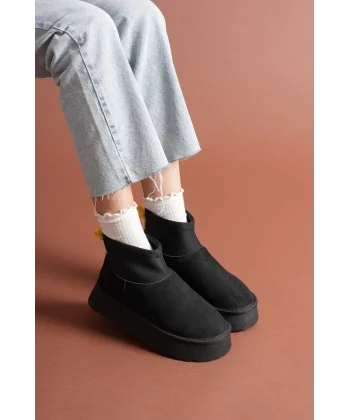 Cuen Siyah Süet Bot