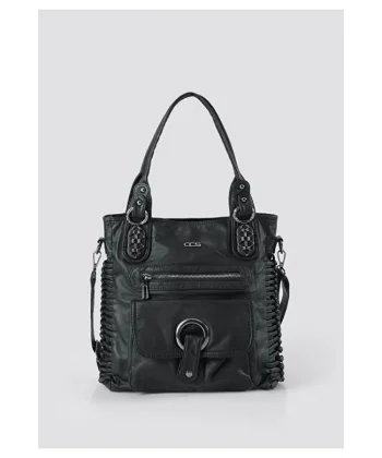 Deay Siyah Cilt Omuz Çantası