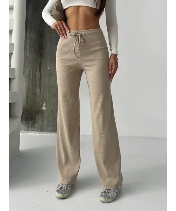 Fit comfort bej salaş pantolon A6011