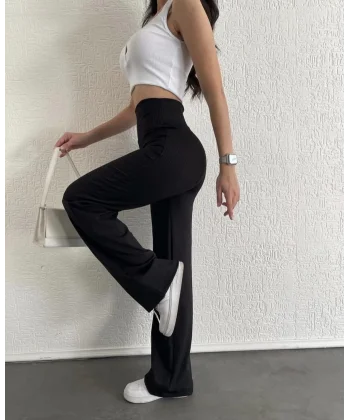 fitilli palazzo pantolon siyah