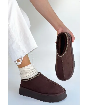 Foyk Kahverengi Süet Bot