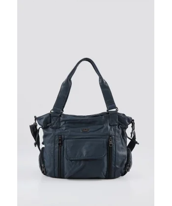 Giwer Mavi Cilt Omuz Çantası