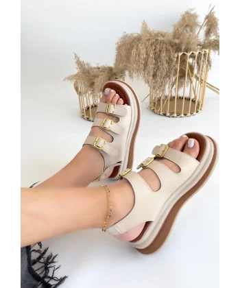 Jatay Bej Cilt Sandalet