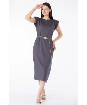 Jile elbise antrasit