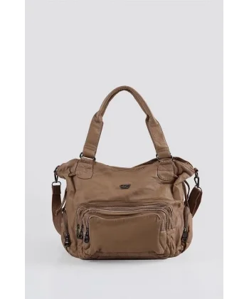 Katti Vizon Cilt Omuz Çantası