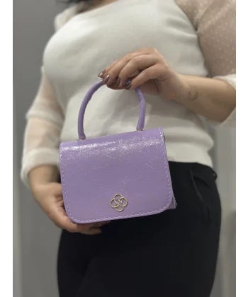 Lila cilt krash çanta