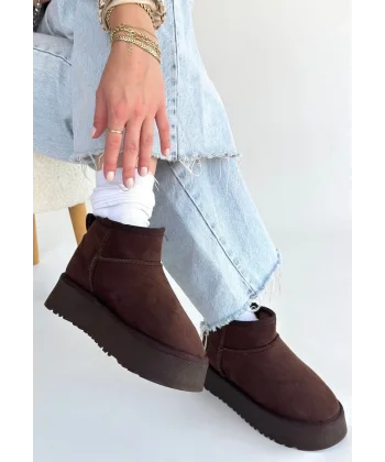 Linne Kahverengi Süet Bot