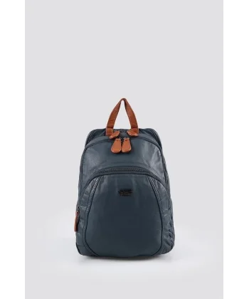 Lirya Mavi Cilt Sırt Çantası