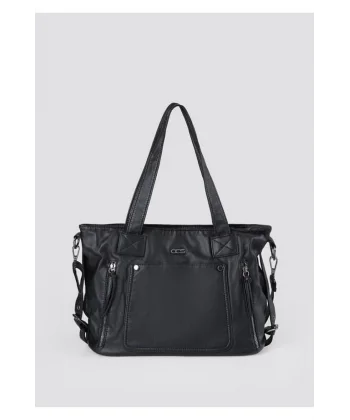 Lonti Siyah Cilt Omuz Çantası