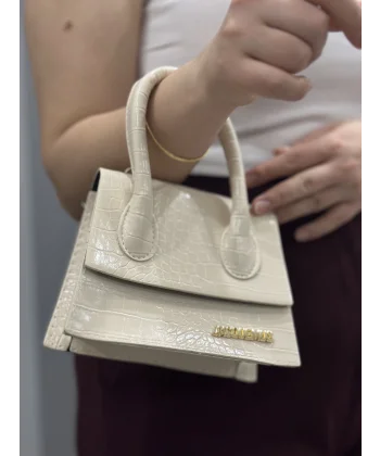 Luxe krem cilt çanta