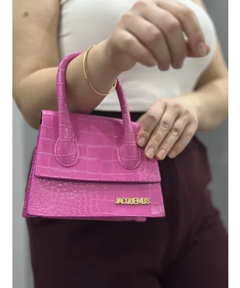 Luxe pembe cilt çanta