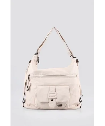 Mower Bej Cilt Omuz Çantası