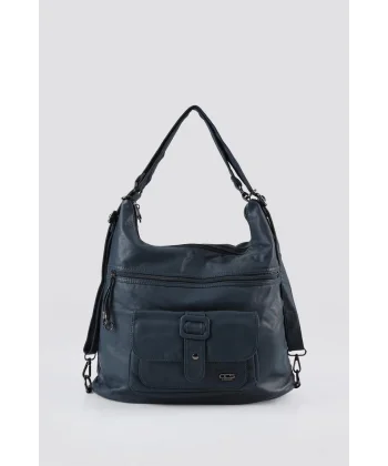 Mower Mavi Cilt Omuz Çantası