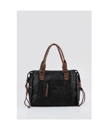 Muert Siyah Cilt Omuz Askılı El Çantası