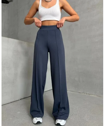 önü çımalı pantolon füme