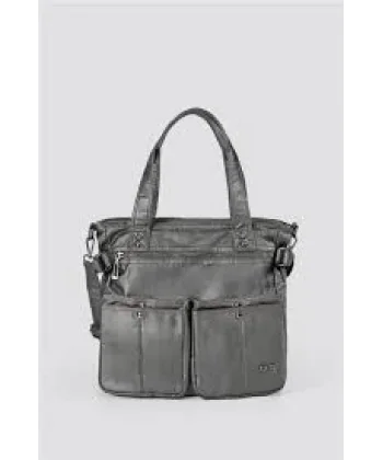 Opey Gri Cilt Omuz Çantası