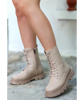 Orge Nude Cilt Bağcıklı Bot