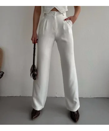 Palazzo pantolon beyaz s23211