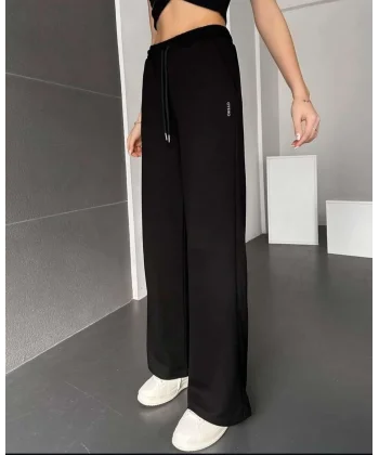 palazzo pantolon siyah