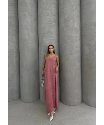 Piliseli uzun elbise