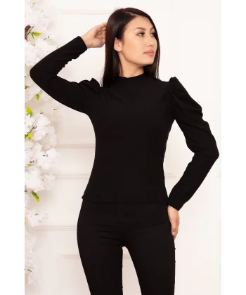Prenses kol bluz siyah w3125