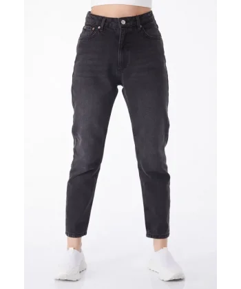 Slimfit mom jeans pantolon
