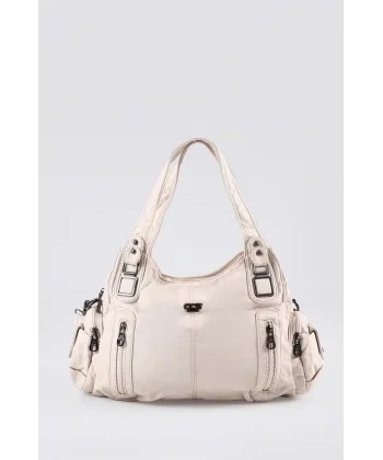 Tiwe Bej Cilt Omuz Çantası