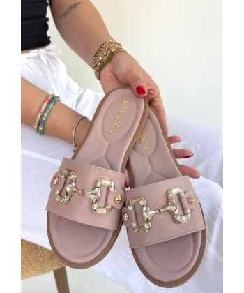 Toha Pudra Cilt Tokalı Terlik