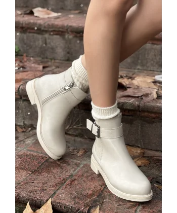 Wennes Bej Cilt Topuklu Bot