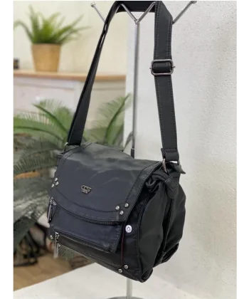 Witer Siyah Cilt Omuz Çantası