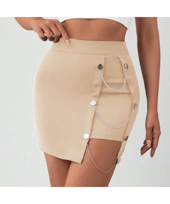 Zincirli mini etek s241008