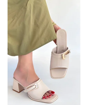 Ziva Bej Cilt Topuklu Terlik