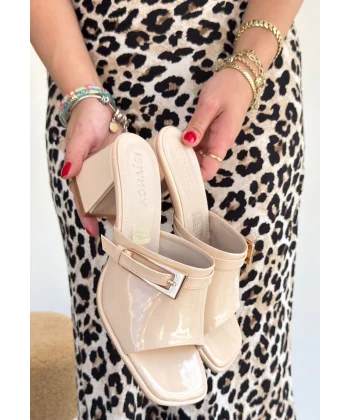 Ziva Bej Rugan Topuklu Terlik