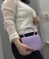 Lila cilt krash çanta