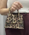luxe leopar cilt çanta