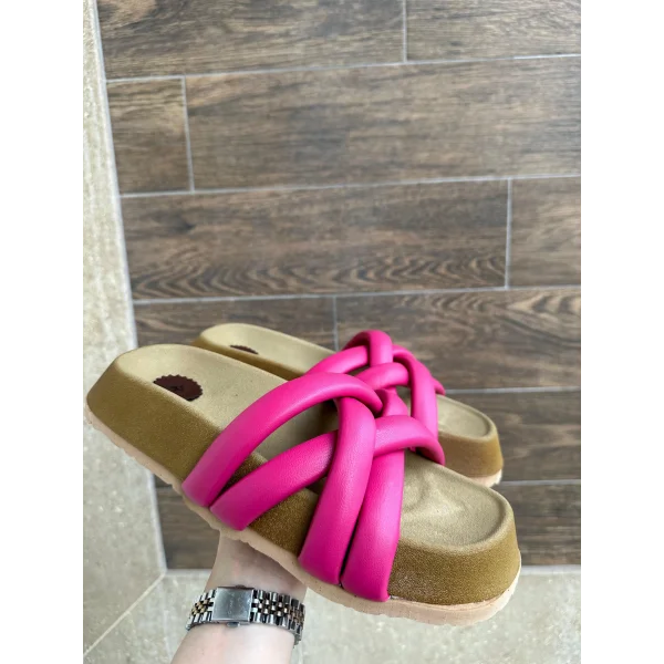 Tenda Fuşya Cilt Terlik