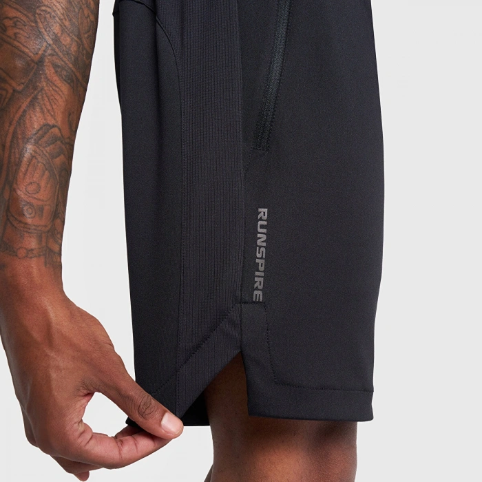 Lescon Erkek Koşu Şort Siyah 26B-1009