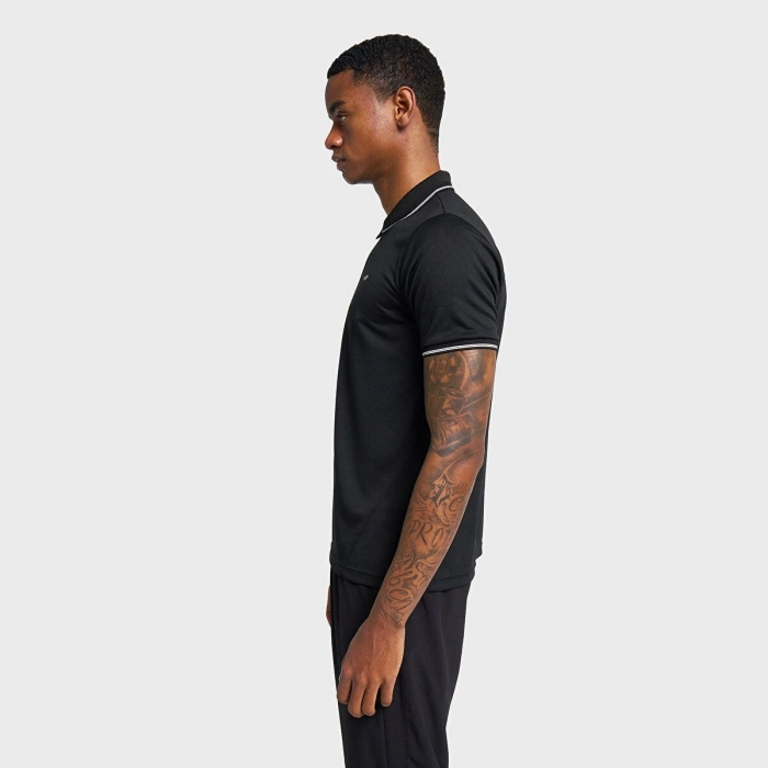 Lescon Erkek Kısa Kol Polo Yaka T-Shirt Siyah 26B-1046